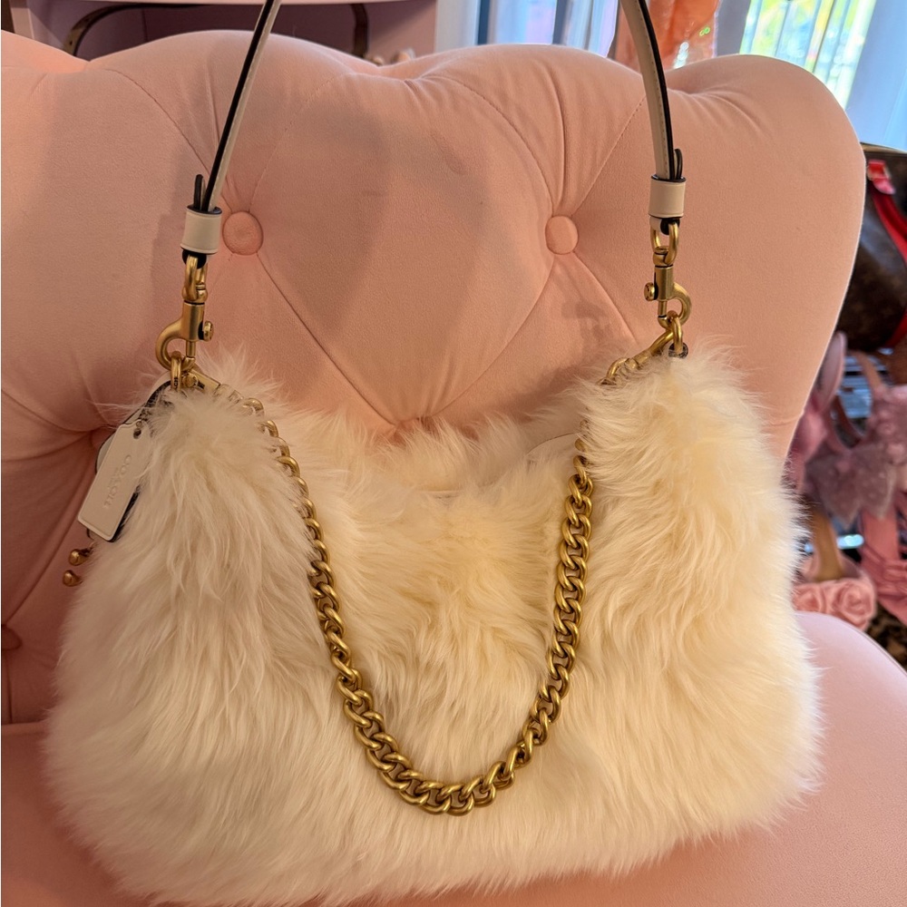 Coach Juliet Shoulder Bag 25 Shearling *RARE*